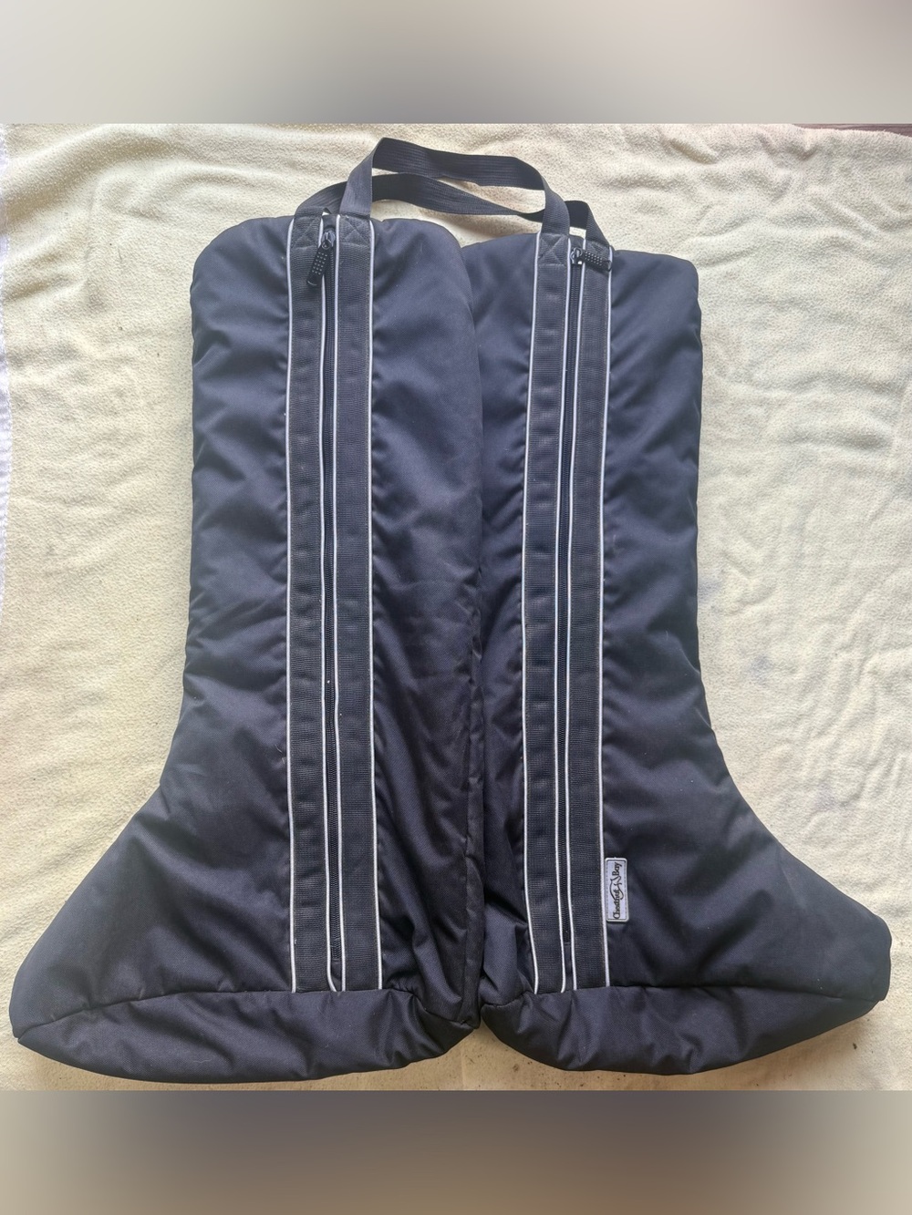 Lined tall boot bag